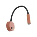 Czarno-ceglany kinkiet z włącznikiem idealny do sypialni LAGOS BRICK/BLACK 1xG9 11448 TK Lighting