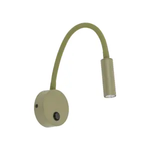 Kinkiet z włącznikiem i elastycznym ramieniem zielony LAGOS OLIVE 1xG9 11450 TK Lighting