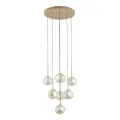Lampa wisząca z 7 szklanymi, asymetrycznymi kloszami LAVA SABIA 11132 7xG9 TK Lighting