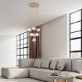 Lampa wisząca z 7 szklanymi, asymetrycznymi kloszami LAVA SABIA 11132 7xG9 TK Lighting