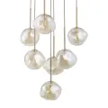 Lampa wisząca z 7 szklanymi, asymetrycznymi kloszami LAVA SABIA 11132 7xG9 TK Lighting