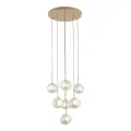 Lampa wisząca z 7 szklanymi, asymetrycznymi kloszami LAVA SABIA 11132 7xG9 TK Lighting