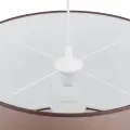 Lampa wisząca do salonu, klasyczny abażur w kolorze cappuccino RONDO CAPPUCCINO 3466 1xE27 TK Lighting