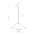 Lampa wisząca ze stożkowym abażurem w stylu boho do jadalni ⌀50cm BELISSA LEN 1xE27 TK Lighting