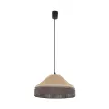 Lampa wisząca do wnętrz w stylu boho, dwukolorowy abażur ⌀38,5cm ELISS BLACK JUTA 1xE27 TK Lighting