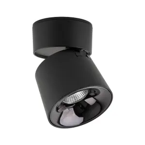 Czarny spot natynkowy ruchomy do kuchni, przedpokoju 1x7W LED zmienna barwa KYOTO BLACK CCT 18152 TK Lighting