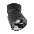 Reflektorek sufitowy czarny ruchomy, spot do oświetlenia korytarza 1x12W LED wybór barwy KYOTO BLACK CCT 18154 TK Lighting