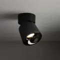 Reflektorek sufitowy czarny ruchomy, spot do oświetlenia korytarza 1x12W LED wybór barwy KYOTO BLACK CCT 18154 TK Lighting
