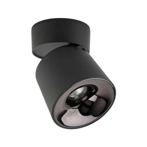 Czarna lampa sufitowa, spot - oświetlenie punktowe kuchni, przedpokoju 1x18W ze zmienną barwą światła KYOTO BLACK CCT 18156 TK Lighting