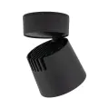 Czarna lampa sufitowa, spot - oświetlenie punktowe kuchni, przedpokoju 1x18W ze zmienną barwą światła KYOTO BLACK CCT 18156 TK Lighting
