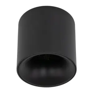 Czarna lampa natynkowa tuba 18W LED ze zmienną barwą do kuchni, przedpokoju BLAZE BLACK CCT 18160 TK Lighting
