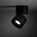 Nowoczesny, czarny reflektorek sufitowy z regulacją kąta padania światla, barwa ciepła 3000K 10W LED SPARK BLACK 18146 TK Lighting