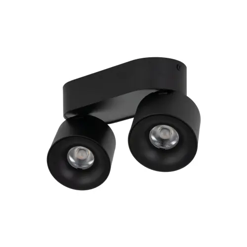 Lampa sufitowa czarna z dwoma ruchomymi reflektorkami 2x10W LED barwa ciepła SPARK DUO 18147 TK Lighting