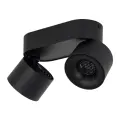 Lampa sufitowa czarna z dwoma ruchomymi reflektorkami 2x10W LED barwa ciepła SPARK DUO 18147 TK Lighting