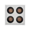 Minimalistyczna lampa sufitowa kompaktowa biała 4x2W LED do przedpokoju, holu ARCO WHITE 18148 TK Lighting