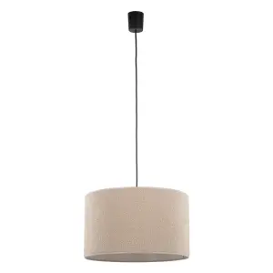 Lampa wisząca z beżowym abażurem ⌀38cm do sypialni VELLUM 1xE27 11211 TK Lighting