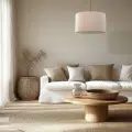 Lampa wisząca z beżowym abażurem ⌀38cm do sypialni VELLUM 1xE27 11211 TK Lighting