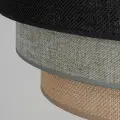 Lampa wisząca z potrójnym, kolorowym abażurem z juty i tkaniny do jadalni lub sypialni 1xE27 TRIO MIX 10902 TK Lighting