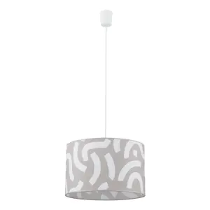 Lampa wisząca ze wzorzystym abażurem do nowoczesnego salonu 1xE27 AFRICANA 10904 TK Lighting