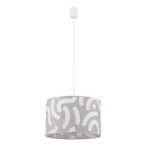 Lampa wisząca ze wzorzystym abażurem do nowoczesnego salonu 1xE27 AFRICANA 10904 TK Lighting