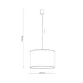 Lampa wisząca ze wzorzystym abażurem do nowoczesnego salonu 1xE27 AFRICANA 10904 TK Lighting
