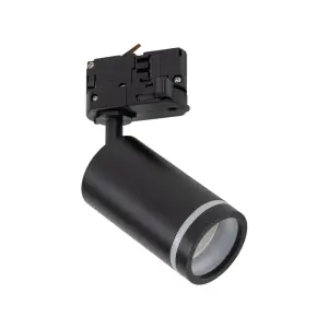 Czarny reflektorek, spot do szyn 3-fazowych 1xGU10 TRACER JET RING BLACK 11171 TK Lighting