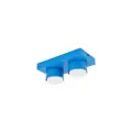 Niebieska, 2-punktowa lampa sufitowa prostokątna do nowoczesnego wnętrza 2xGX53 BRIX BLUE 11283 TK Lighting