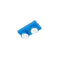 Niebieska, 2-punktowa lampa sufitowa prostokątna do nowoczesnego wnętrza 2xGX53 BRIX BLUE 11283 TK Lighting