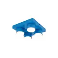 Kwadratowa, niebieska lampa sufitowa z czterema spotami tubami 4xGX53 BRIX BLUE 11284 TK Lighting