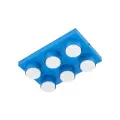 6-punktowa niebieska lampa sufitowa na gwint 6xGX53 do nowoczesnego salonu BRIX BLUE 11285 TK Lighting