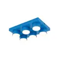 6-punktowa niebieska lampa sufitowa na gwint 6xGX53 do nowoczesnego salonu BRIX BLUE 11285 TK Lighting