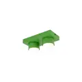 Zielona lampa sufitowa 2-punktowa na gwint 2xGX53 prostokątna BRIX GREEN 11286 TK Lighting