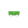 Zielona lampa sufitowa 2-punktowa na gwint 2xGX53 prostokątna BRIX GREEN 11286 TK Lighting