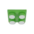 Nowoczesna lampa sufitowa kwadratowa zielona do pokoju gościnnego BRIX GREEN 4xGX53 11287 TK Lighting