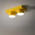 Żółta lampa sufitowa 2-punktowa z serii BRIX YELLOW 11289 2xGX53 do nowoczesnego wnętrza TK Lighting