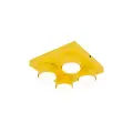 Kwadratowa lampa sufitowa 23x23cm w kolorze żółtym BRIX YELLOW 11290 4xGX53 TK Lighting