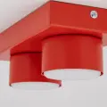 Czerwona lampa sufitowa z dwoma kloszami tubkami na gwint 2xGX53 BRIX RED 11292 TK Lighting