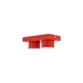 Czerwona lampa sufitowa z dwoma kloszami tubkami na gwint 2xGX53 BRIX RED 11292 TK Lighting