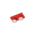Czerwona lampa sufitowa z dwoma kloszami tubkami na gwint 2xGX53 BRIX RED 11292 TK Lighting