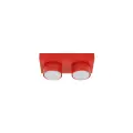 Czerwona lampa sufitowa z dwoma kloszami tubkami na gwint 2xGX53 BRIX RED 11292 TK Lighting