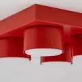 4-punktowa lampa sufitowa czerwona ze spotami do nowoczesnych aranżacji BRIX RED 11293 TK Lighting