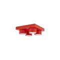 4-punktowa lampa sufitowa czerwona ze spotami do nowoczesnych aranżacji BRIX RED 11293 TK Lighting
