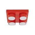 4-punktowa lampa sufitowa czerwona ze spotami do nowoczesnych aranżacji BRIX RED 11293 TK Lighting