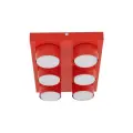 Lampa sufitowa o wyrazistym, czerwonym odcieniu na gwint 6xGX53 BRIX RED 11294 TK Lighting