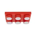 Lampa sufitowa o wyrazistym, czerwonym odcieniu na gwint 6xGX53 BRIX RED 11294 TK Lighting