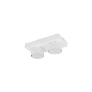 2-punktowa, minimalistyczna biała lampa sufitowa do kuchni, jadalni BRIX WHITE 2xGX53 11295 TK Lighting