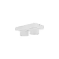 2-punktowa, minimalistyczna biała lampa sufitowa do kuchni, jadalni BRIX WHITE 2xGX53 11295 TK Lighting