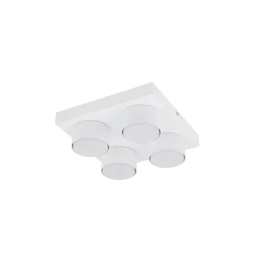 Biała lampa sufitowa kwadratowa z czterema spotami 4xGX53 BRIX WHITE 11296 TK Lighting
