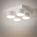 Biała lampa sufitowa kwadratowa z czterema spotami 4xGX53 BRIX WHITE 11296 TK Lighting