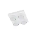 Biała lampa sufitowa kwadratowa z czterema spotami 4xGX53 BRIX WHITE 11296 TK Lighting